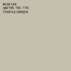 #C3C1AE - Thistle Green Color Image